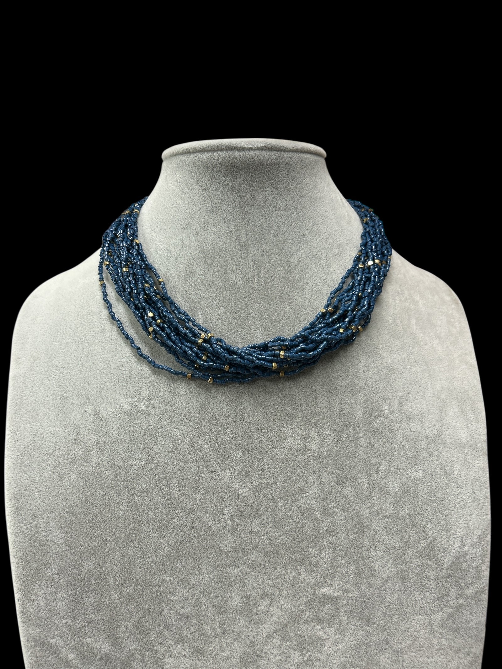 Seed Bead Multi Strand Necklace           #N7805