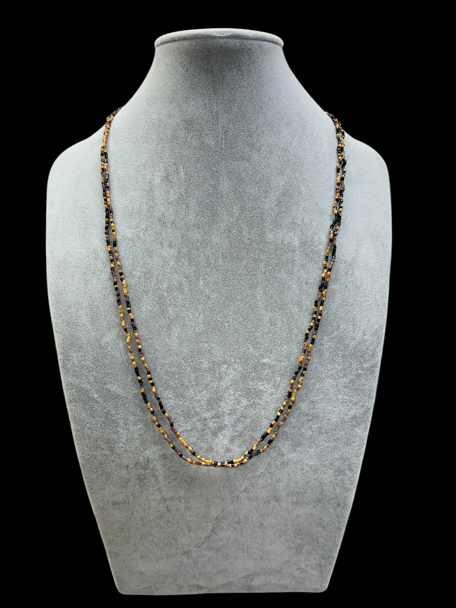 Long Seed Bead Multi Strand Necklace           #N7206