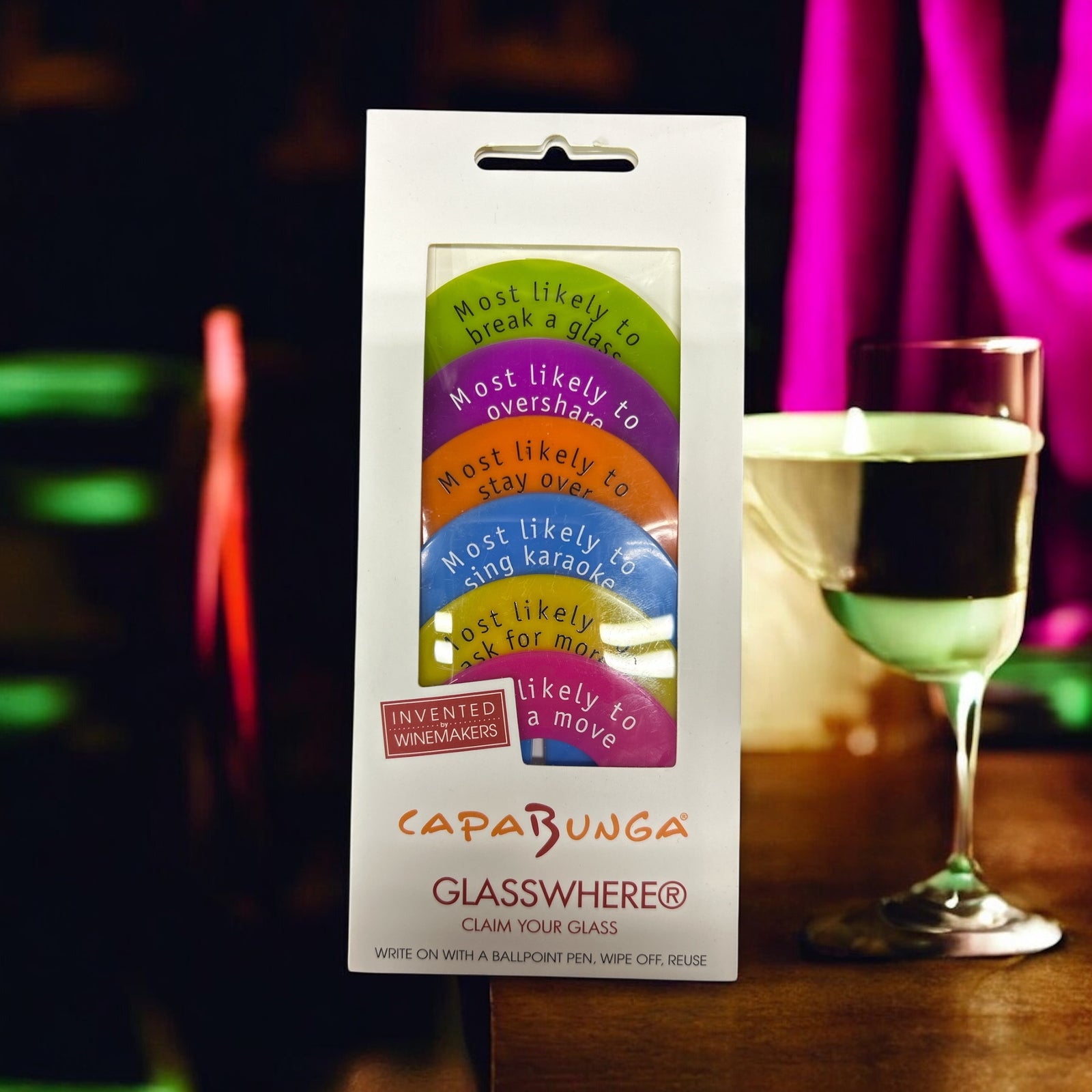 GlassWhere Slogans 6pk                          #GW20