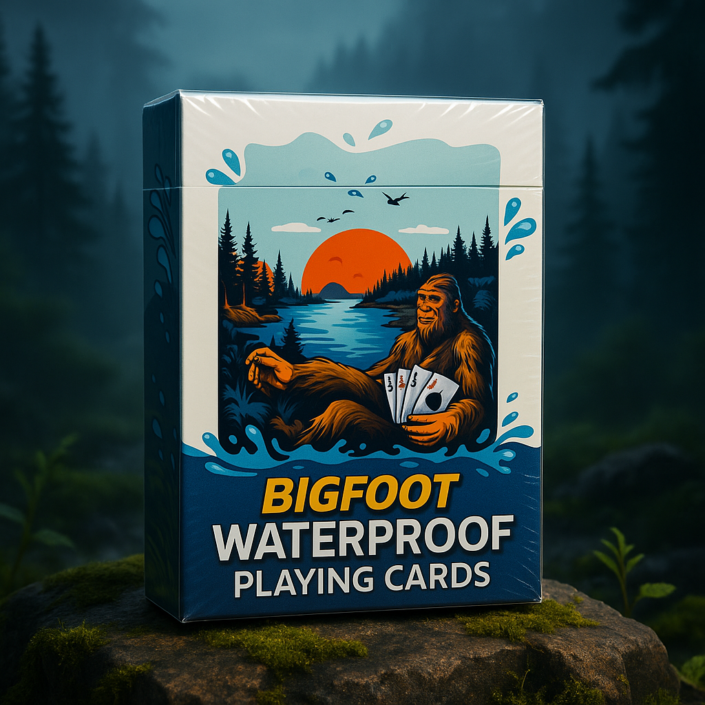 Bigfoot Floats Waterproof Playing Cards              #MSC2658