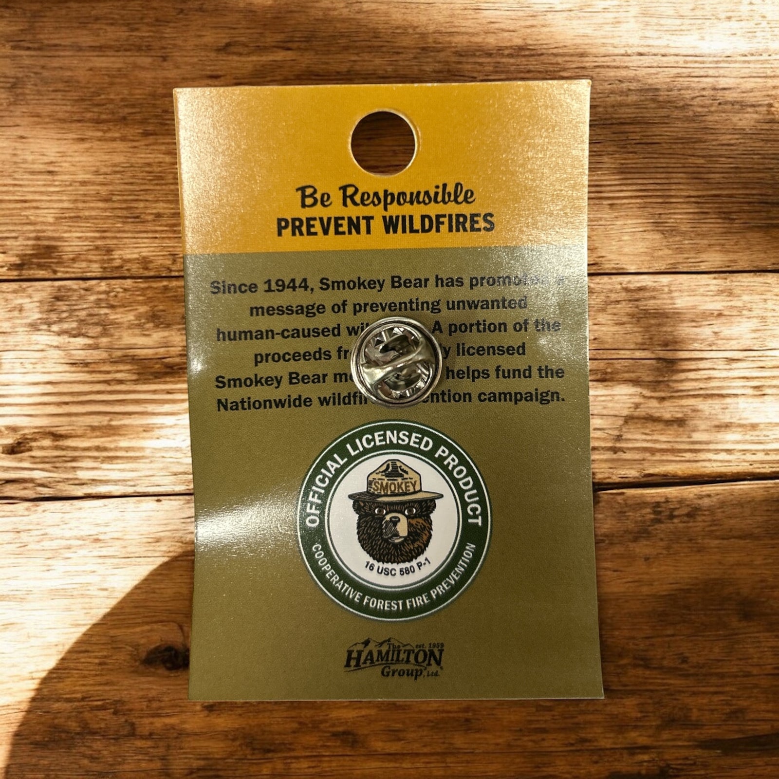 Smokey Bear Three Bears Pin          #SB895-1007