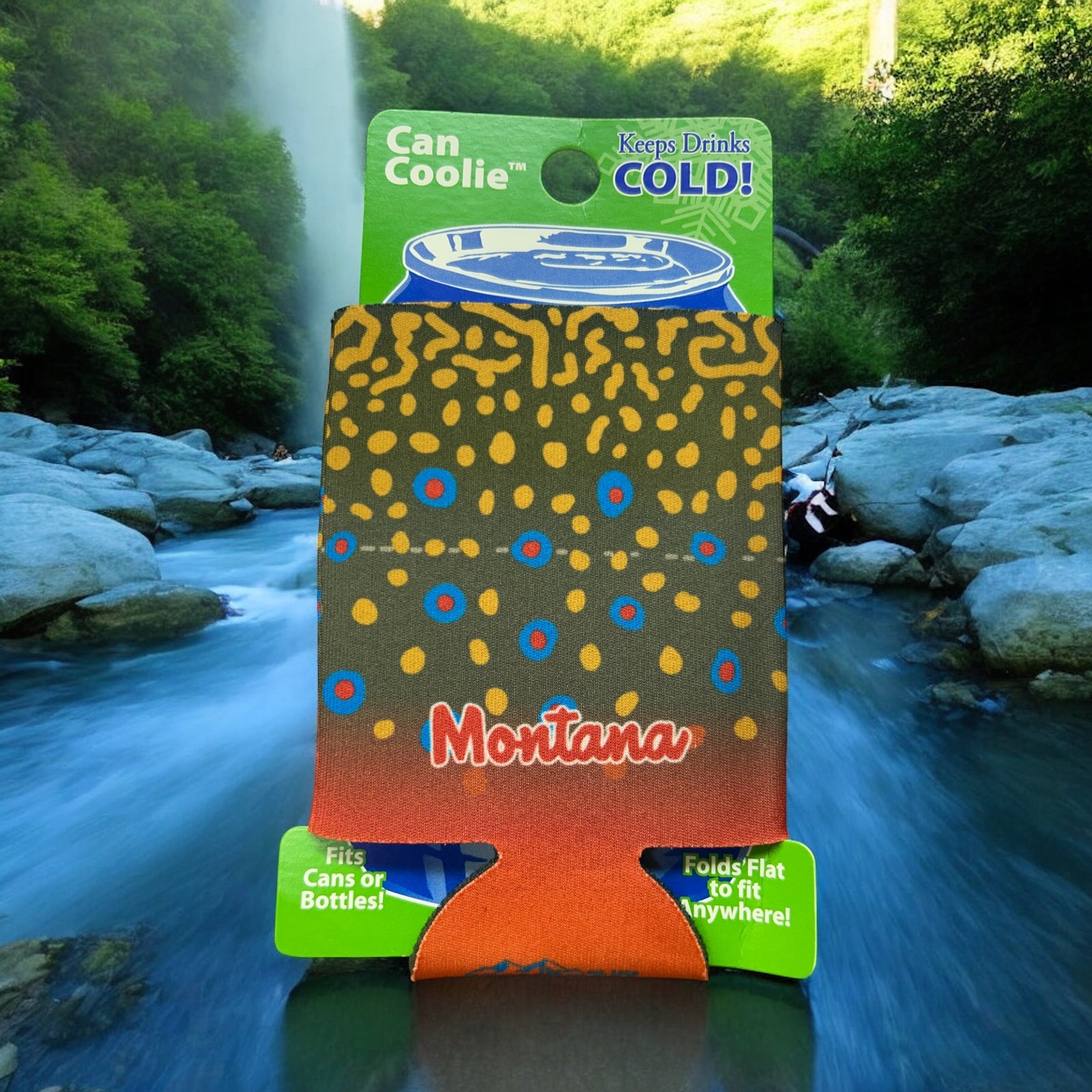 MT Brook Trout Skin Can Cooler              #160-1136