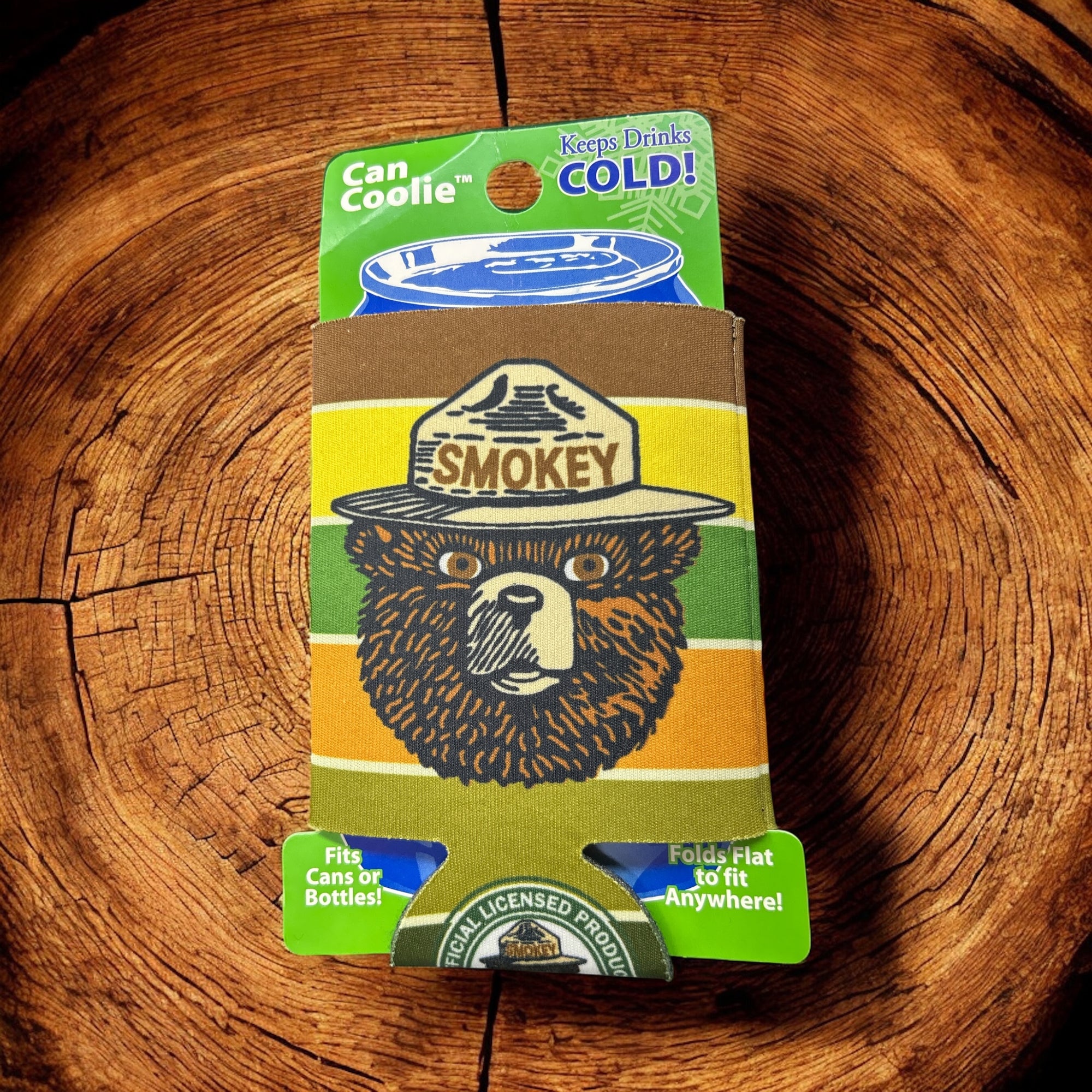 Smokey Bear Retro Lines Can Cooler              #SB160-9986