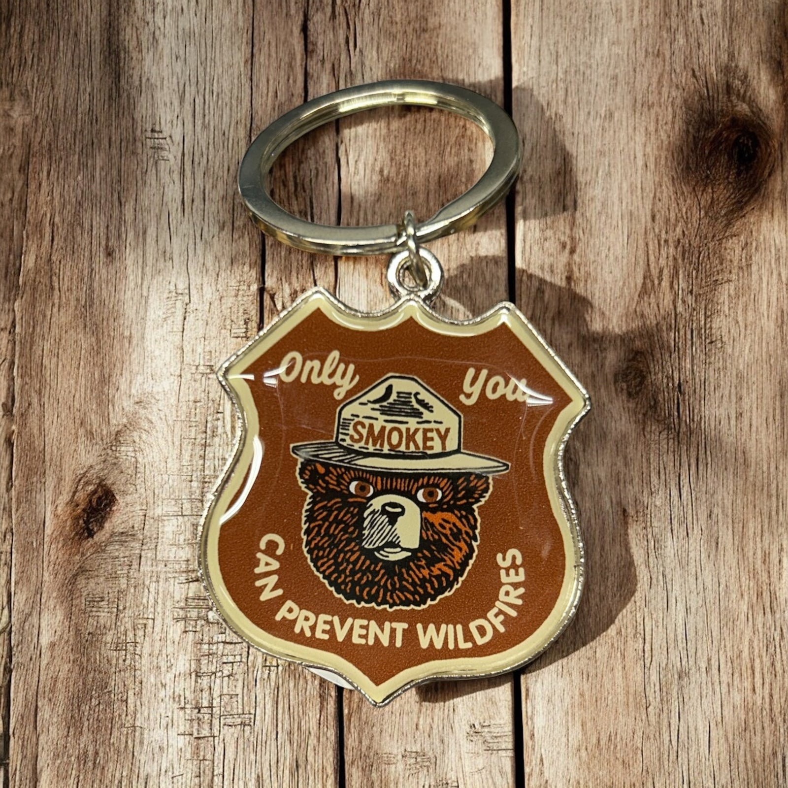 Smokey Bear Shield Logo Key Chain         #SB790-9979
