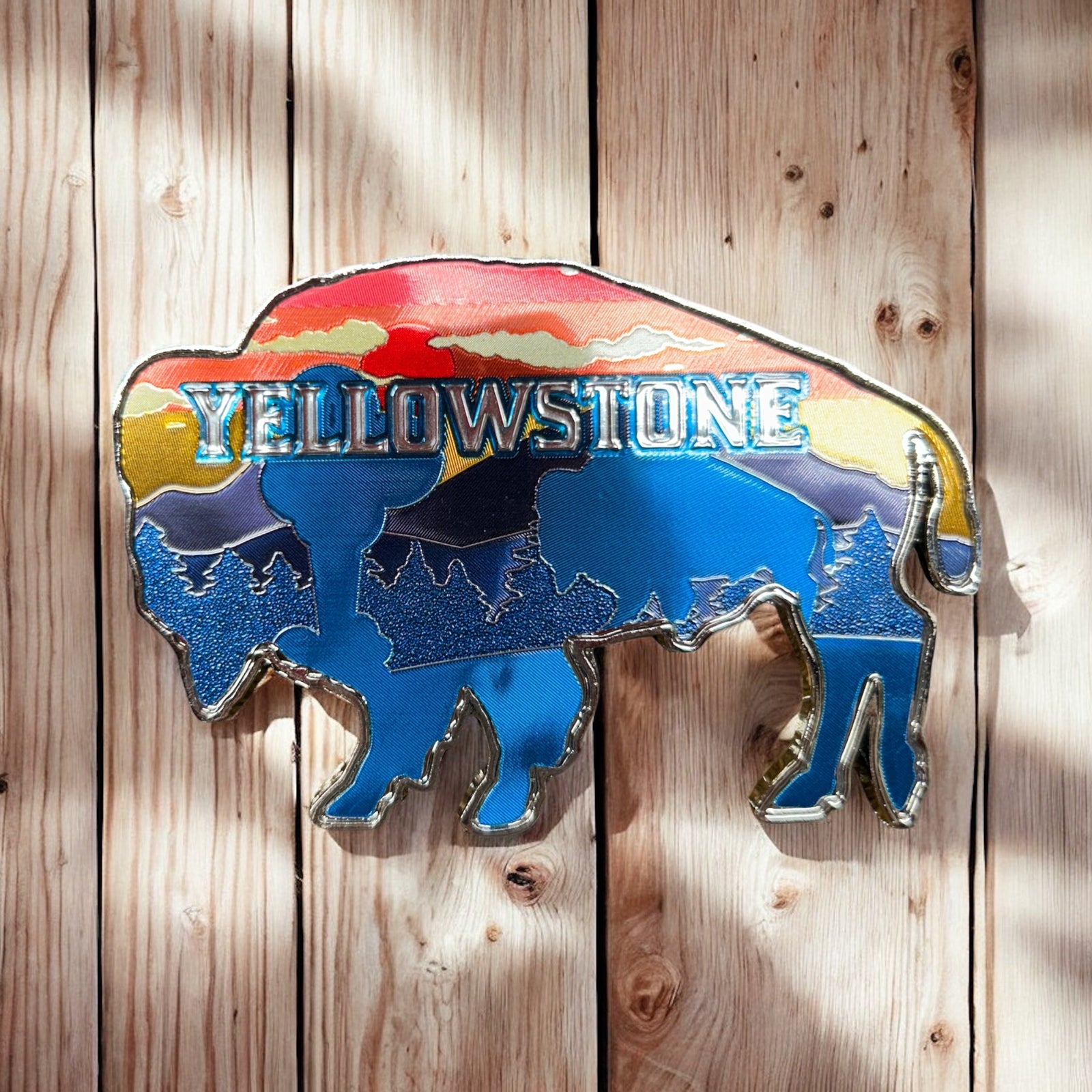 YNP Buffalo Sunset Magnet         #615-1017