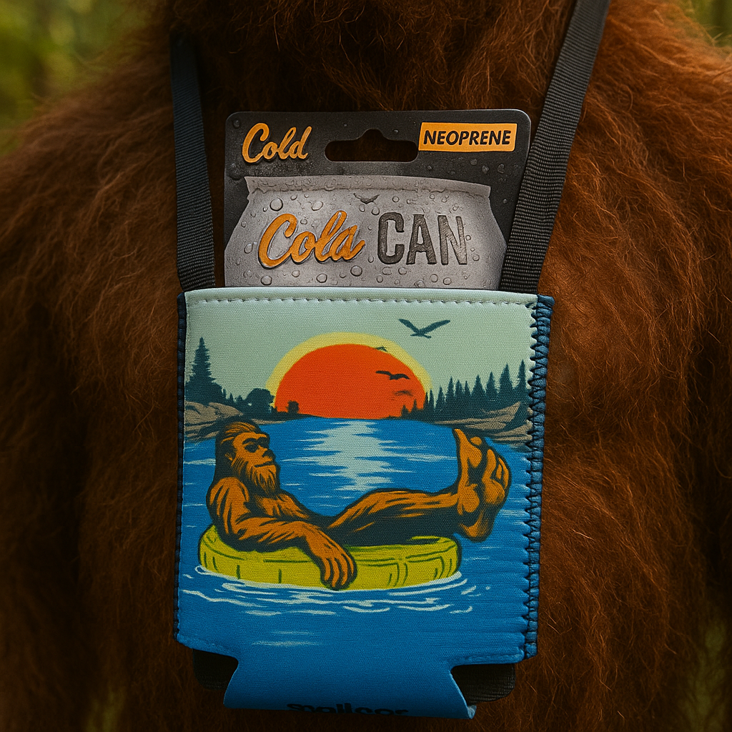 Bigfoot Floats Can Cooler w/Neck Strap                #GFT0616