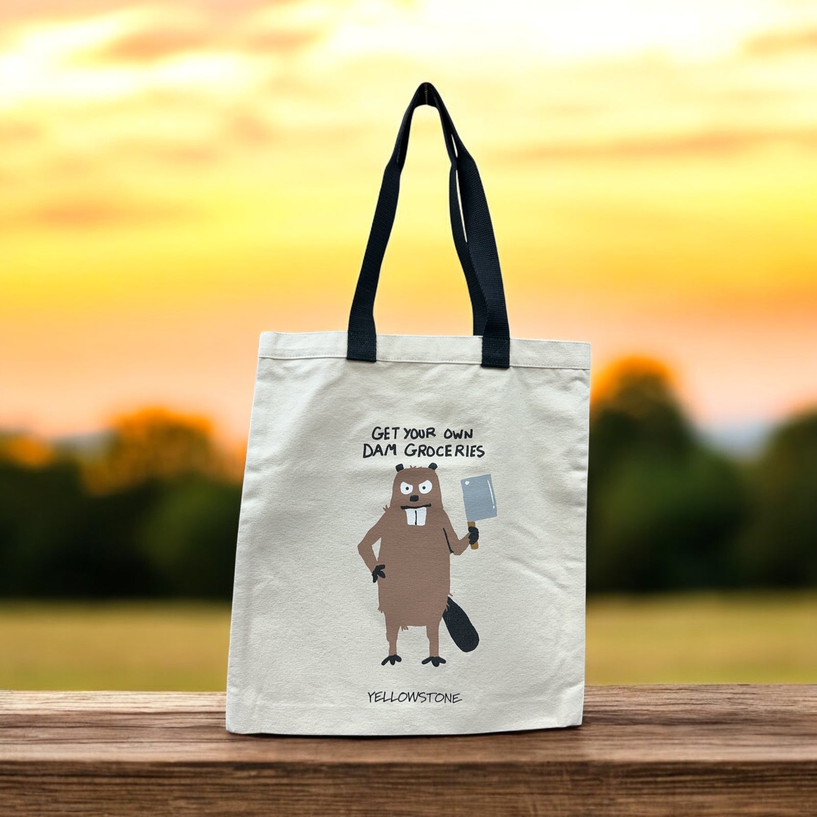 Get Your Own Dam Groceries Reusable Tote Bag          #TB7WIAN750