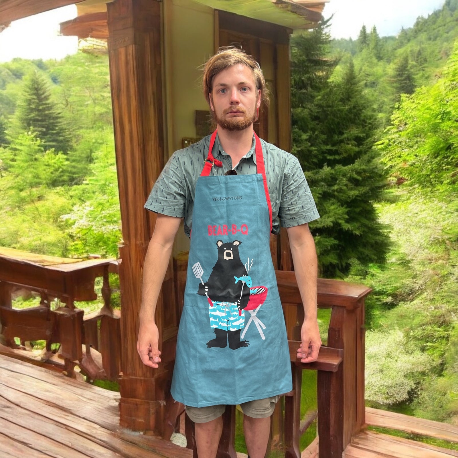 Bear BQ Apron         AP0WIBE263