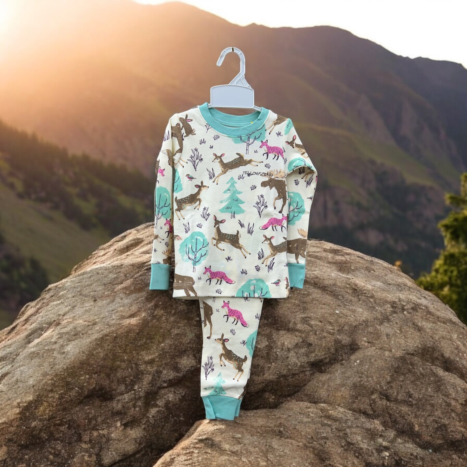 Forest Creatures Kids Pajama Set             #PJAFRST004