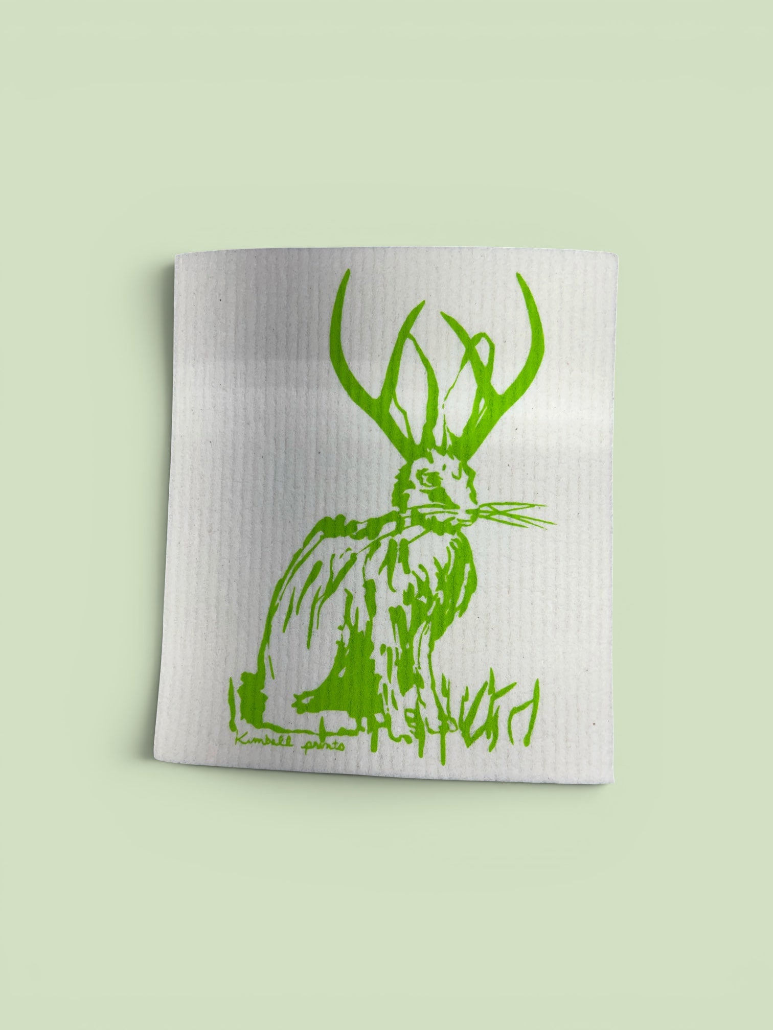Jackalope Swedish Dishcloth