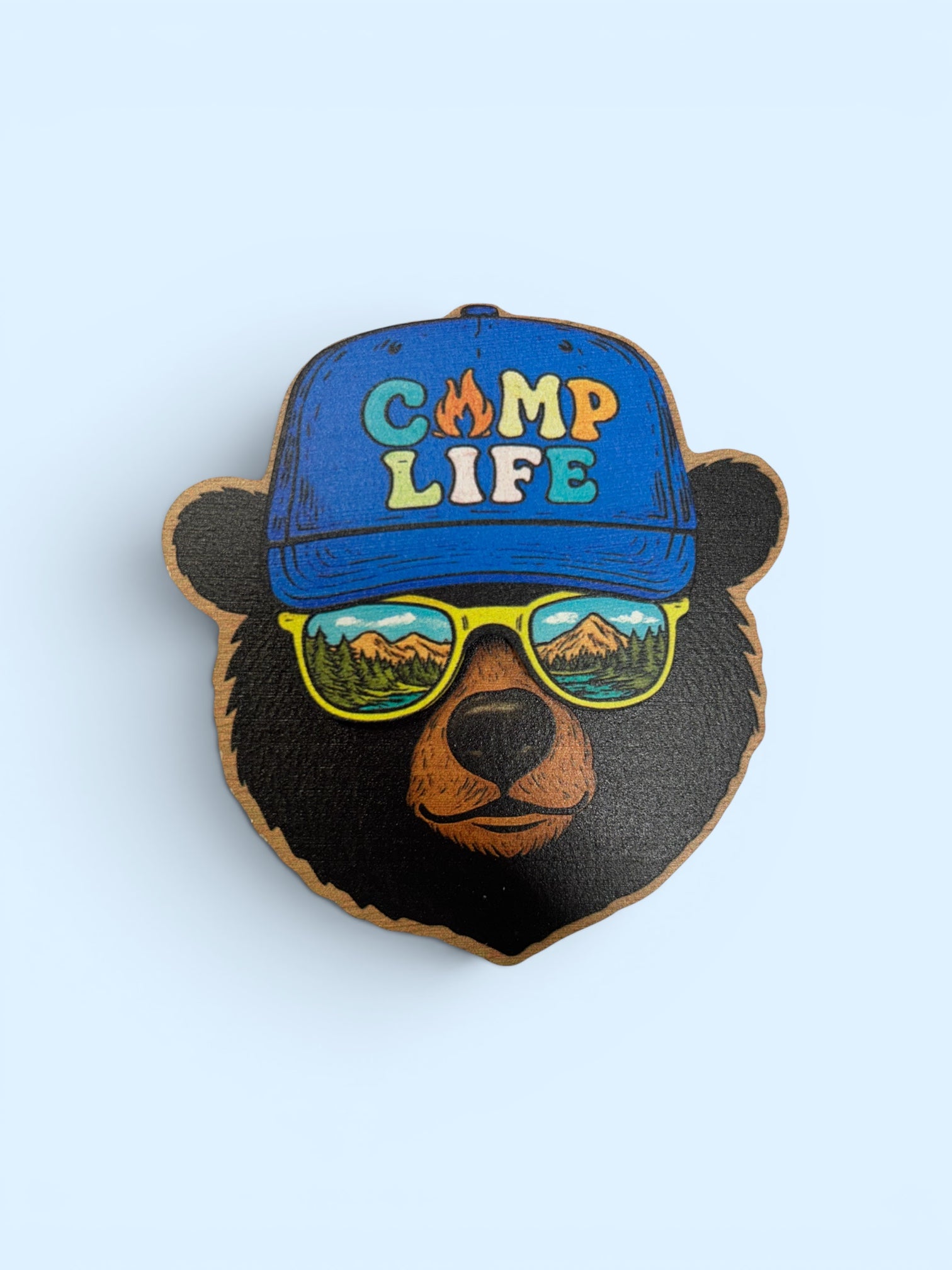 Camp Life Scene Wood Magnet             GFT3800