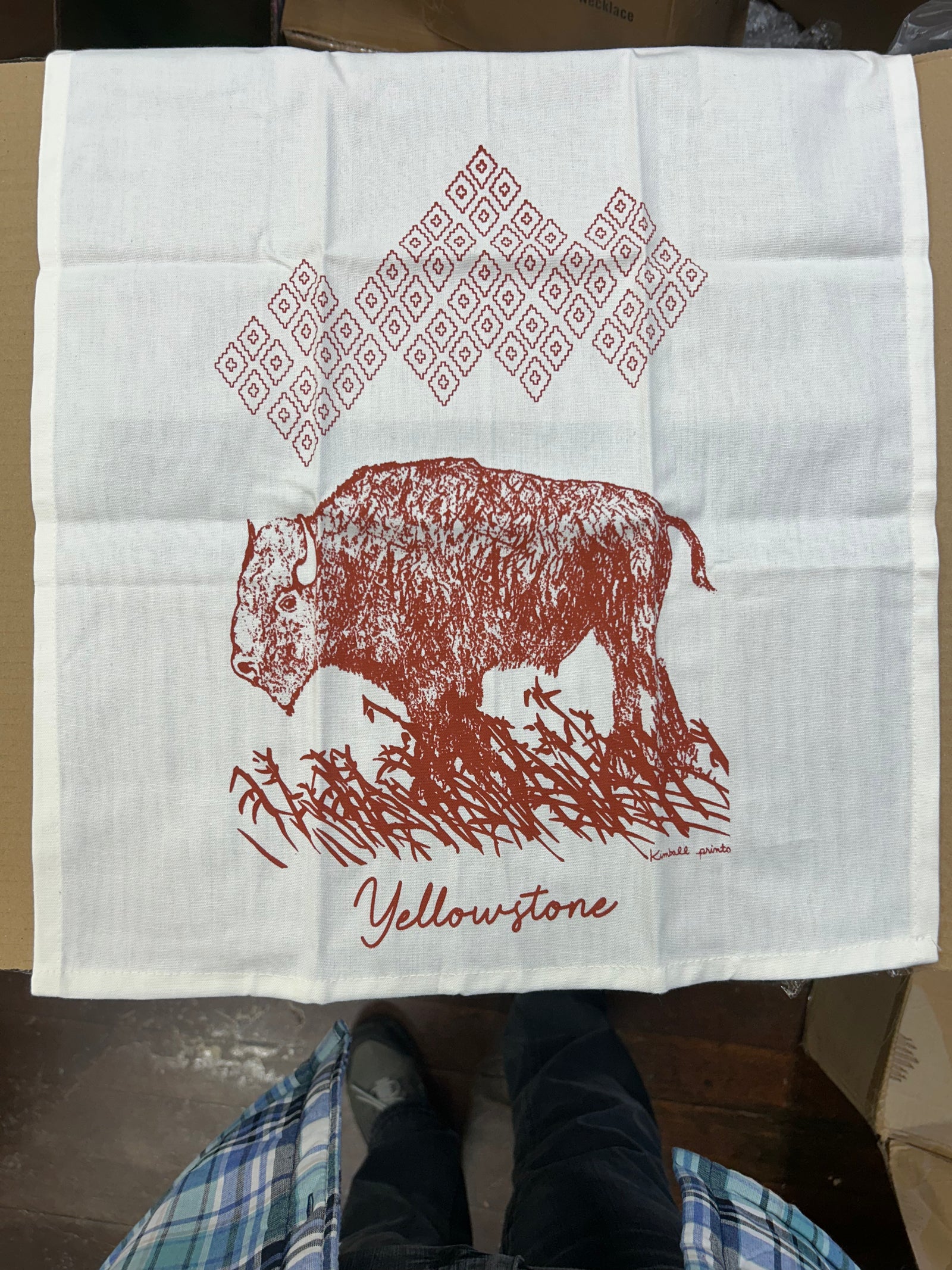 Bison Tea Towel