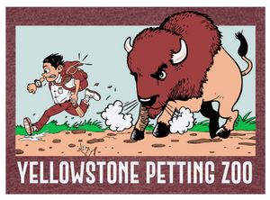 Burgundy Yellowstone Petting Zoo T-Shirt