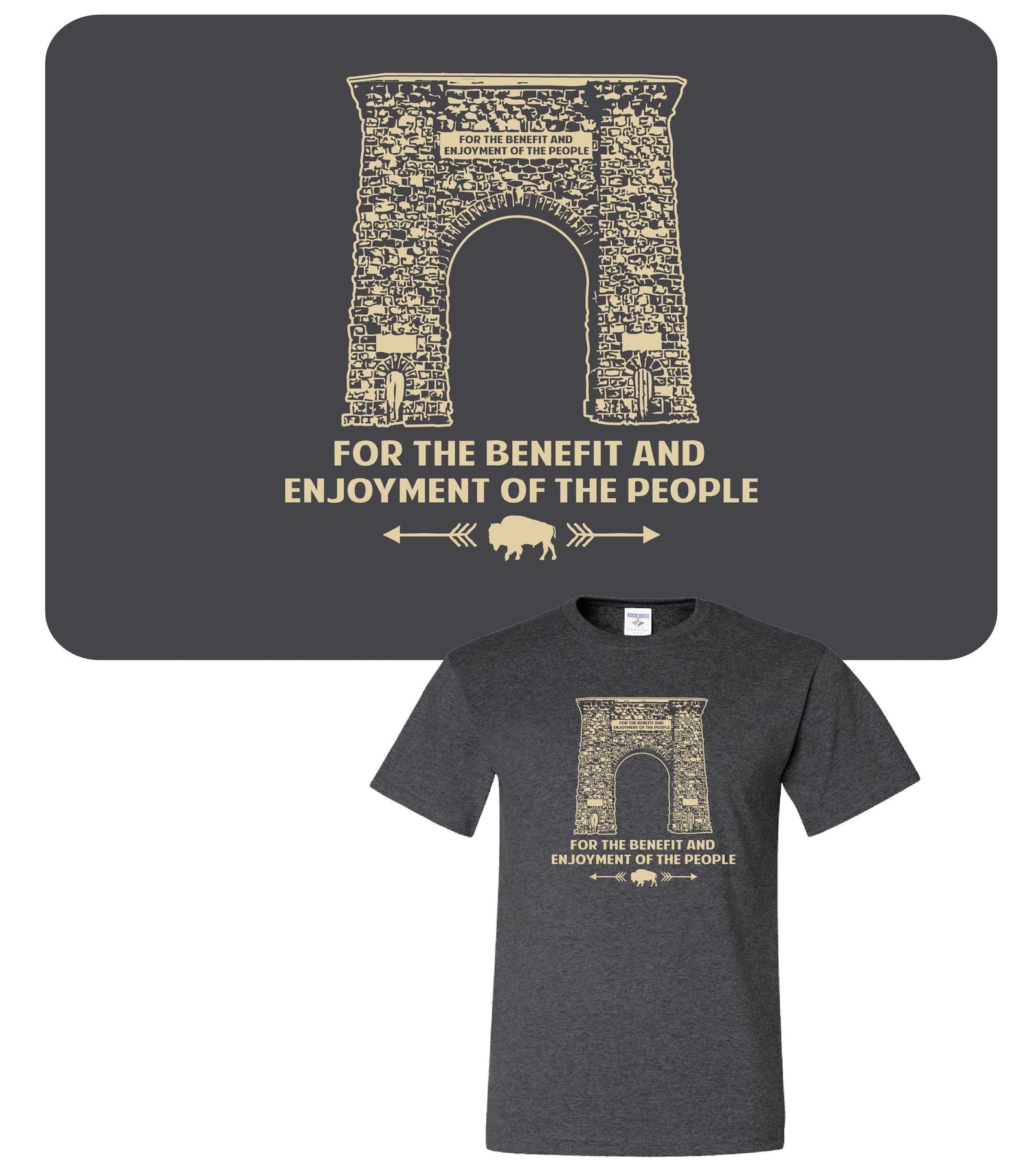 Roosevelt Arch Front T-Shirt       #ID:23724