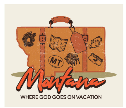 Slate Where God Goes on Vacation T-Shirt