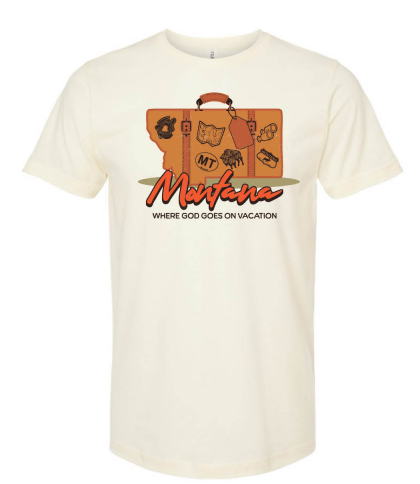 Natural Where God Goes on Vacation T-Shirt