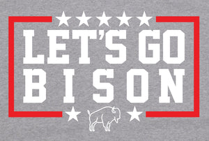 Let's Go Bison Grey T-Shirt