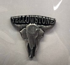 Yellowstone Buffalo Skull Pin