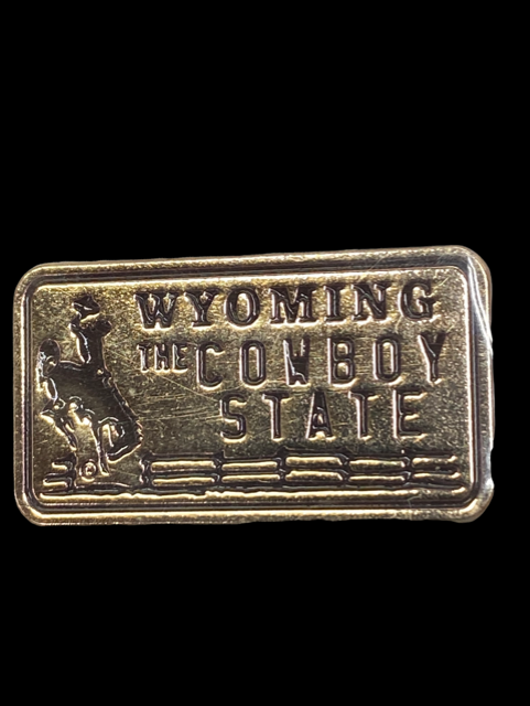 WY License Plate Pin           #895-8769